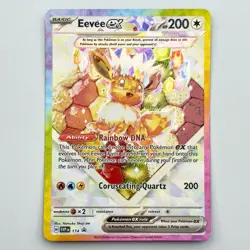 Eevee EX # 174 Pokemon SV Prismatic Evolutions Black Star Promo Rare Holo TCG NM - Image 1