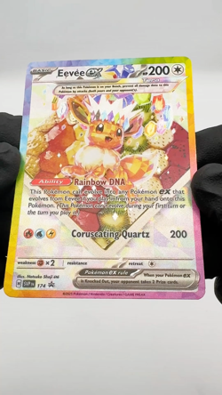 Eevee EX # 174 Pokemon SV Prismatic Evolutions Black Star Promo Rare Holo TCG NM - Image 2