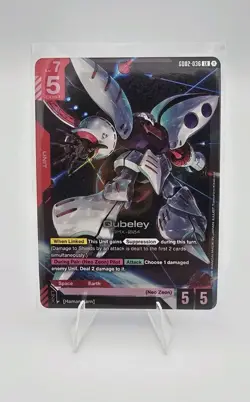 Qubeley LR - GD02-036 - Dual Impact Gundam TCG English Card Game - Image 1