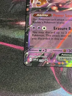 Team Rocket's Mewtwo ex 216 Sv: Scarlet & Violet Promo Cards Pokemon Card - Image 5