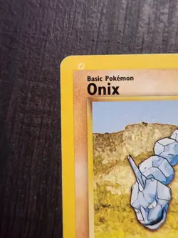 Onix Base Set Pokemon Card Ink Hickey Error LP 56/102 - Image 3