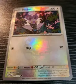 Pokemon- Prismatic Evolutions- Noibat 090/131- Master Ball Pattern Rev Holo Card - Image 3