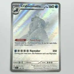Crabominable 149/142 Stellar Crown Illustration Rare Holo Pokemon Card TCG NM - Image 1