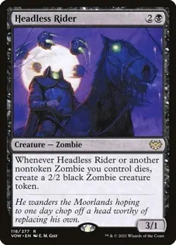 Headless Rider R Innistrad: Crimson Vow 118 NM near mint pack fresh commander - Image 1