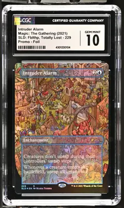 INTRUDER ALARM Secret Lair Foil Totally Lost CGC 10 Gem Mint MTG [Nostalgium] - Image 1