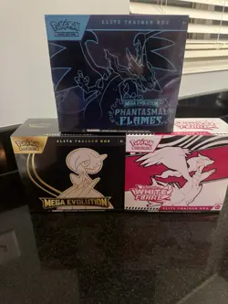 Pokemon TCG Elite Trainer Boxes Gardevoir White Flare Phantasmal Flames ETB Lot - Image 1