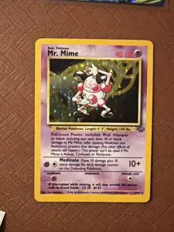 Pokemon TCG Mr. Mime Jungle 6/64 Holo Unlimited Holo Rare - Image 1