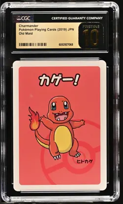 CGC 10 Pristine Charmander Old Maid 2019 Japanese Pokemon Card - Image 1