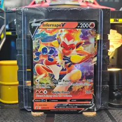 Infernape V Sword & Shield Promo Pokemon TCG SWSH252 Black Star Holo - Image 1