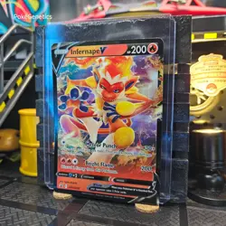 Infernape V Sword & Shield Promo Pokemon TCG SWSH252 Black Star Holo - Image 2