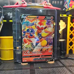 Infernape V Sword & Shield Promo Pokemon TCG SWSH252 Black Star Holo - Image 3