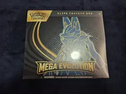 Pokemon TCG Pokemon Mega Evolution Lucario ETB Elite Trainer Box NEW - Image 1