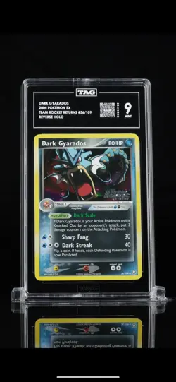 2004 POKEMON EX TEAM ROCKET RETURNS #36 DARK GYARADOS-REVERSE FOIL TAG 9🔥 - Image 1