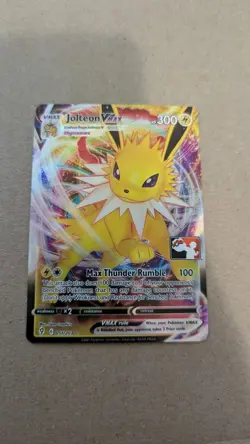 Pokemon TCG Jolteon VMAX Prize Pack Series Promo Play! Stamped NM - Image 1