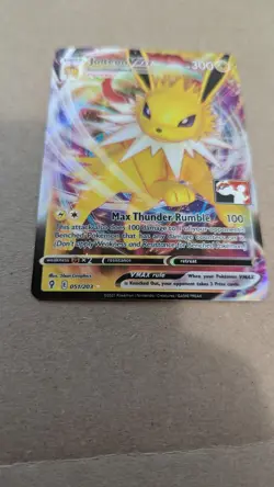 Pokemon TCG Jolteon VMAX Prize Pack Series Promo Play! Stamped NM - Image 3