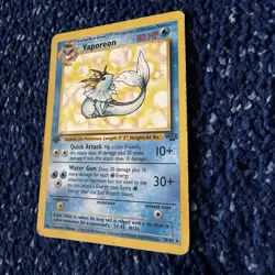 Pokemon TCG Vaporeon 1st Edition 28/64 Jungle Set Non-Holo Rare, Heavily Played - Image 4
