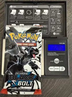 Heavy 22.86! Pokemon TCG SV 10.5 Black Bolt Booster Pack Sealed! Demi-God PackU! - Image 1