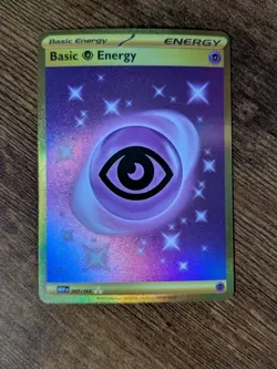 Pokemon TCG - Basic Psychic Energy 207/165 151 Gold Secret Rare - NEAR MINT - Image 1