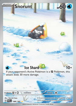 Snorunt (188/182) Illustration Rare | Pokemon TCG SV04 Paradox Rift | Near Mint - Image 1