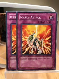 Yu-Gi-Oh! TCG 2x Icarus Attack, 1st edition, #EOJ-EN055 - Image 1