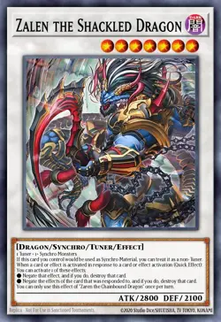 BPRO-EN042 Zalen the Shackled Dragon Super Rare 1st Edition YuGiOh Preorder - Image 1