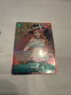 One Piece Nami OP02-036 Paramount War Alt Art Parallel NM - Image 1
