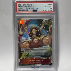 One Piece - Monkey D. Luffy - Rare Alternate Art - OP06-013 - PSA 10 - Image 1