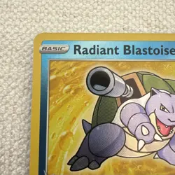Pokemon TCG Radiant Blastoise Pokemon GO 018/078 Holo Radiant Rare Mint - Image 5