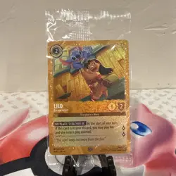 Disney Lorcana Lilo Escape Artist Rare Gold Shinmer Foil Promo Card-Sealed - Image 1