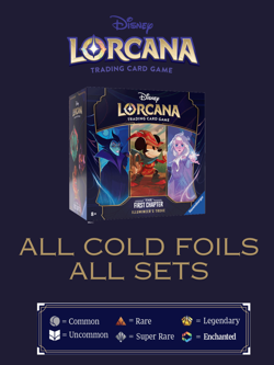 Disney Lorcana Cold Foil Singles - All Sets - 1 - 7 - Complete The Sets - Image 1