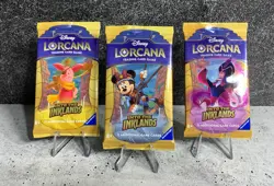 Disney Lorcana - Into the Inklands - Sealed Booster Pack - Set of 3 Art Versions - Image 1