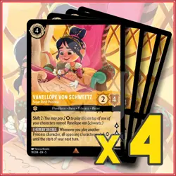 Disney Lorcana: 2024 Vanellope von Schweetz Sugar Rush Princess 19/204 x4 | Rare - Image 1