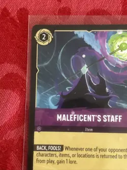 Disney Lorcana Azurite Sea - Maleficent's Staff | 65/204 | NM | Rare - Image 3