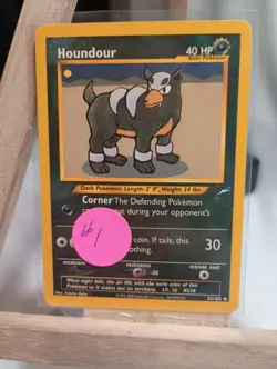 Houndour 43/105 Neo Destiny Uncommon Unlimited Pokemon Card - NM - Image 1