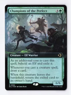 Champions of the Perfect (Extended Art) (Foil) 365 (R) MTG Lorwyn Eclipsed (ECL) - Image 1