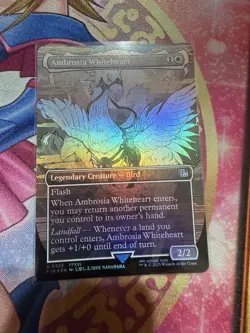 Ambrosia Whiteheart (Borderless Foil) Final Fantasy - Magic MTG NM - Image 1