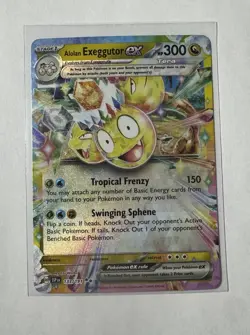 Alolan Exeggutor ex 133/191 Tera Grass Ultra Rare Pokemon Scarlet Violet NM - Image 1