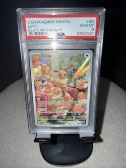 Eevee Psa 10 - 2024 Pokemon Twilight Masquerade Illustration Rare #188 - Image 1