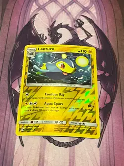 Lanturn 50/149 Sun & Moon Pokemon Reverse Holo Foil Rare Nice! - Image 1