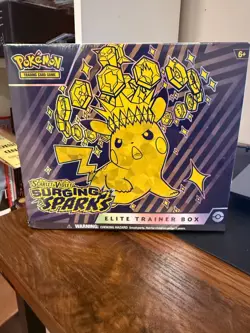 Pokemon TCG Scarlet & Violet Surging Sparks Factory Sealed Elite Trainer Box ETB - Image 1