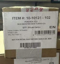 2025 Pokemon Journey Together Enhanced Box Topper Sealed Booster Box Case - Image 1