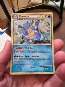 Pokemon HGSS Unleashed Stamped Prerelease Promo Blastoise 13/95 - Image 1