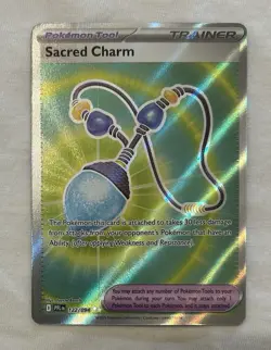 Sacred Charm 122/094 Me02: Phantasmal Flames Pokemon TCG PACK FRESH NEAR MINT - Image 1