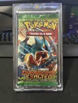 Pokemon Black & White Dragons Exalted Booster Pack Factory Sealed Gyarados Art - Image 1