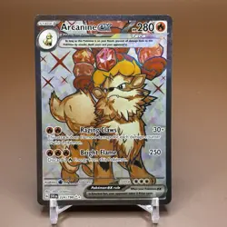 Pokemon TCG Arcanine ex Ultra Rare SV01: Scarlet & Violet Base Set 224/198 NM - Image 1