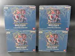 Lot (4) One Piece OP-03 Pillars Of Strength Booster Boxes Sealed English - Image 1
