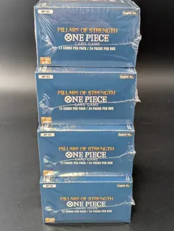 Lot (4) One Piece OP-03 Pillars Of Strength Booster Boxes Sealed English - Image 4