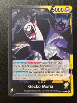 Gecko Moria - OP14-080 -Leader - One Piece The Azure Sea's Seven OP14-EB04 NM - Image 1