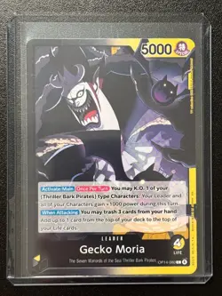Gecko Moria - OP14-080 -Leader - One Piece The Azure Sea's Seven OP14-EB04 NM - Image 3