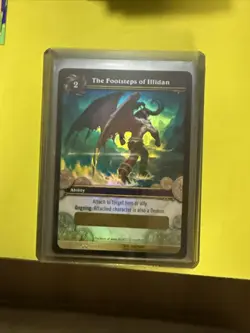 World of Warcraft Wow TCG The Footsteps of Illidan Loot Card Unscratched - Image 3